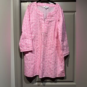 Vineyard Vines dress women’s Pink Fish tunic dress size XL - NWOT